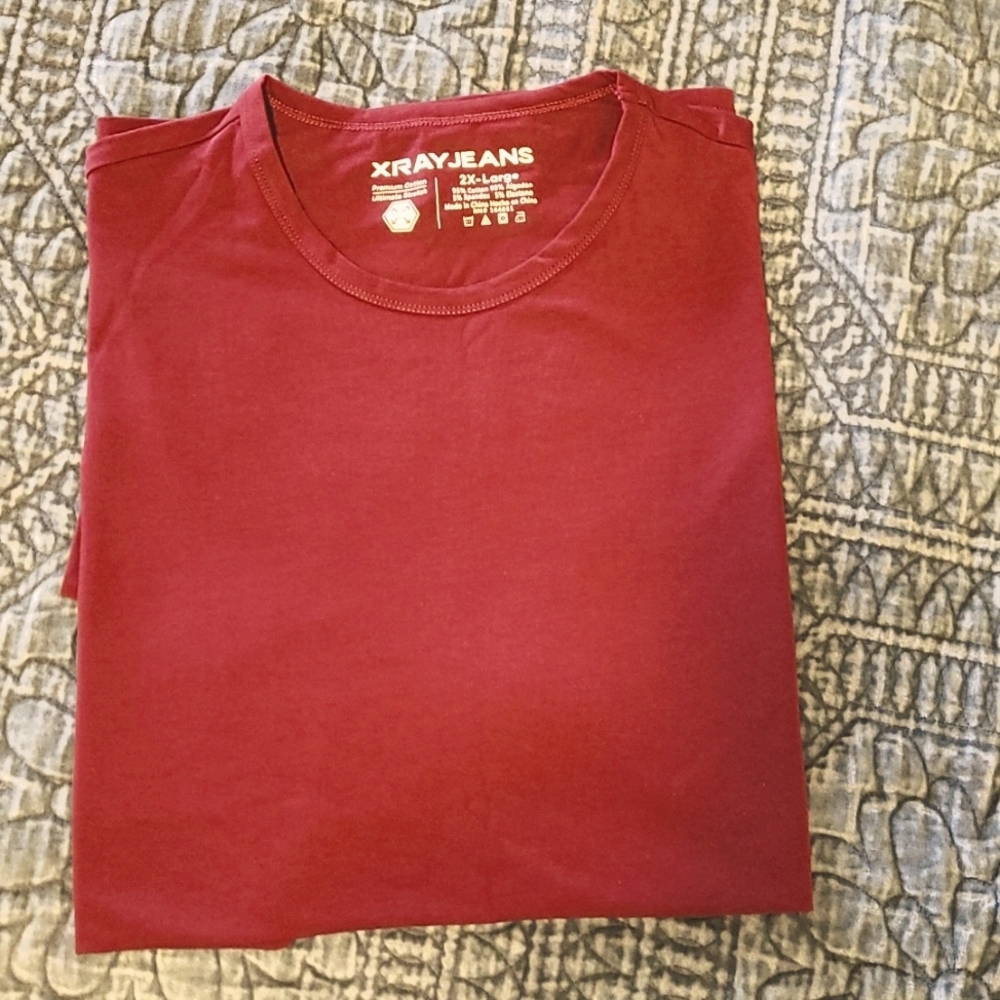 XRAY Jeans Men's shirt-2X Burgundy
